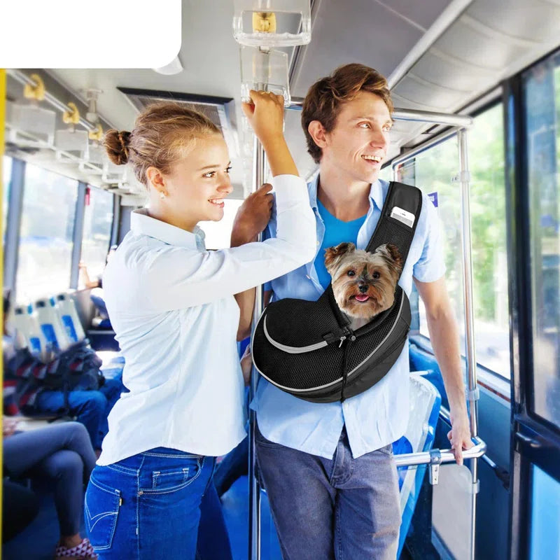 Expandable Sling Pet Carrier for Small Dogs & Cats