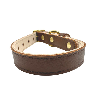 Plain Leather Dog Collar - Image 15