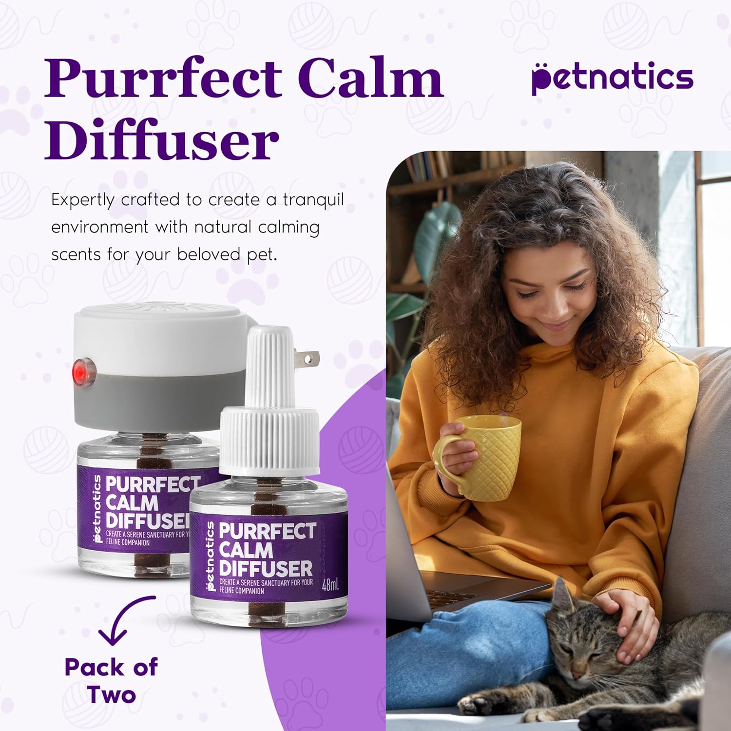 Purrfect Calming Diffuser Kit with 2 Refills