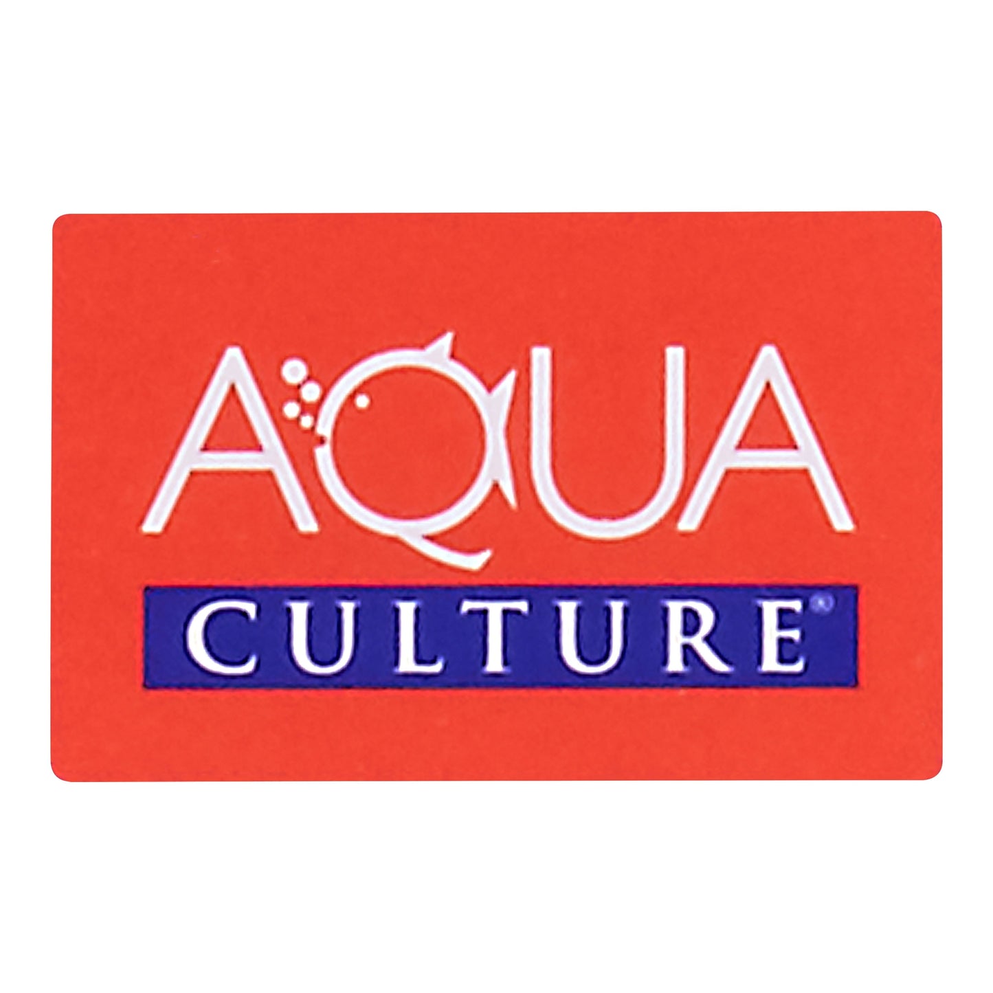 Aqua Culture logo on a red background