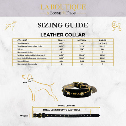 Plain Leather Dog Collar - Image 2