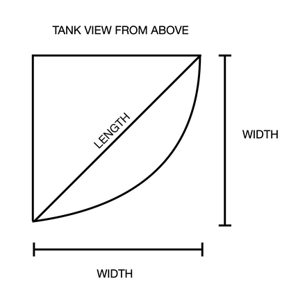 400 Gallon Glass Corner Reef-Ready Aquarium Tank Wood Stand Canopy