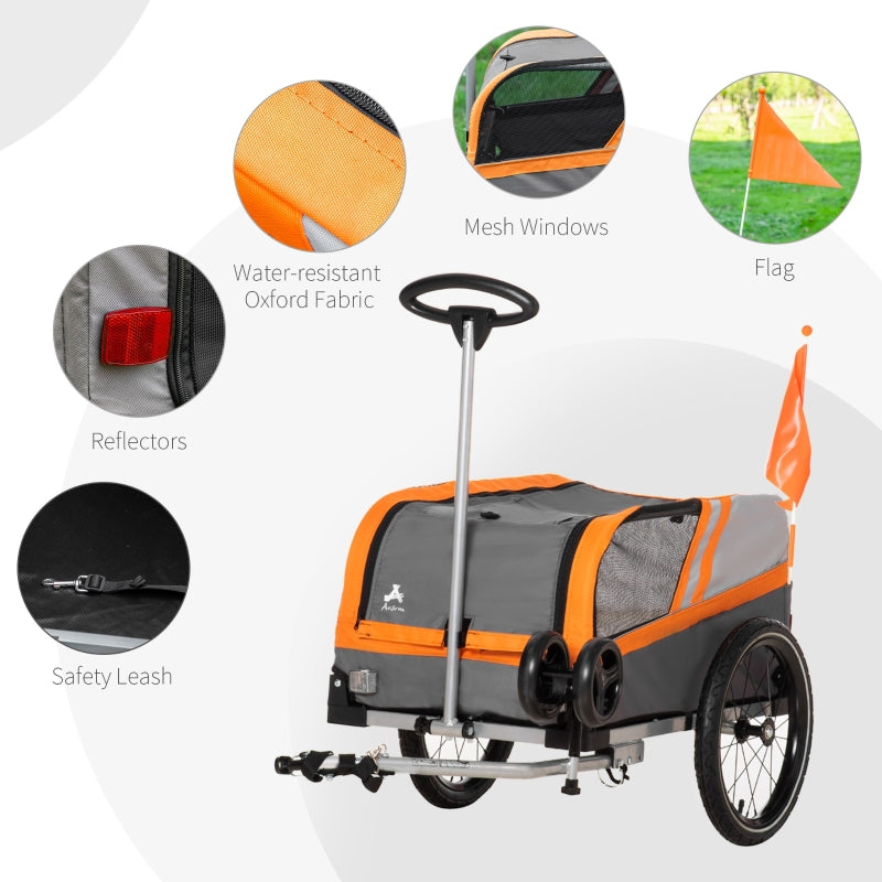 Pet Bike Trailer 2-in-1 Travel Stroller - Image 18