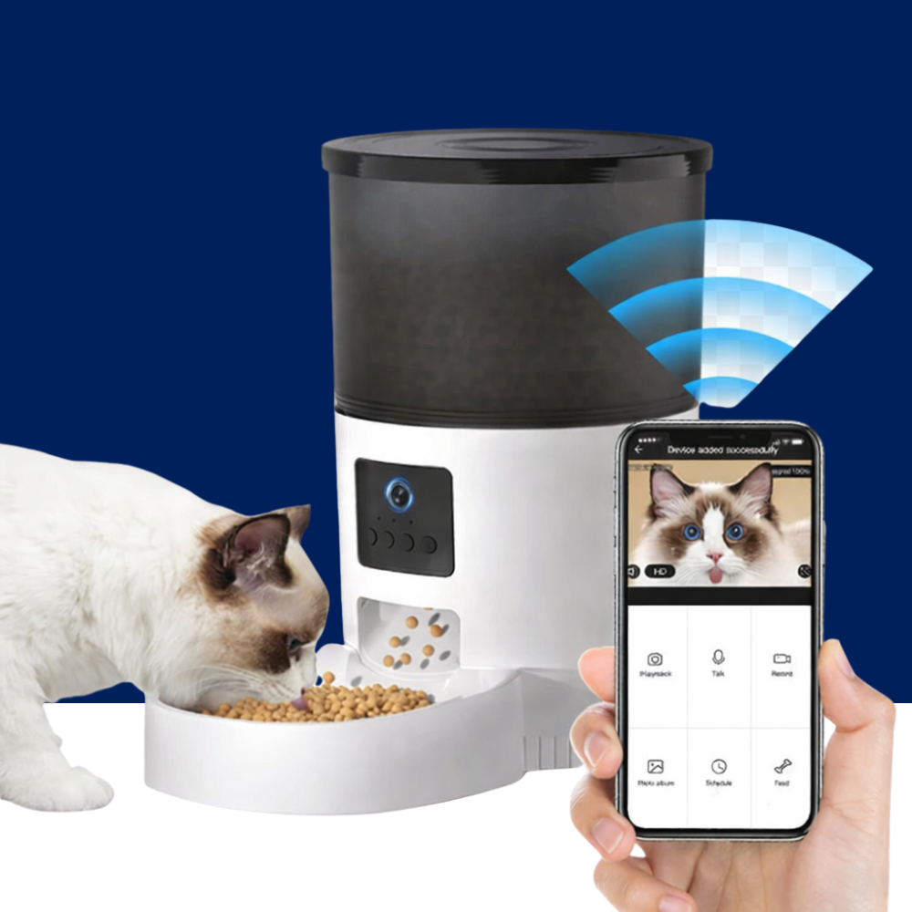 Smart Cat Feeder Camera for Automated Pet Care