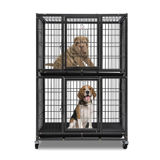 31" Two-Tier Dog Crate