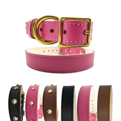 Plain Leather Dog Collar - Image 18