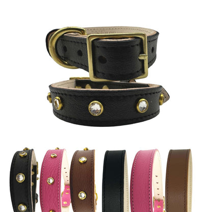 Plain Leather Dog Collar - Image 26