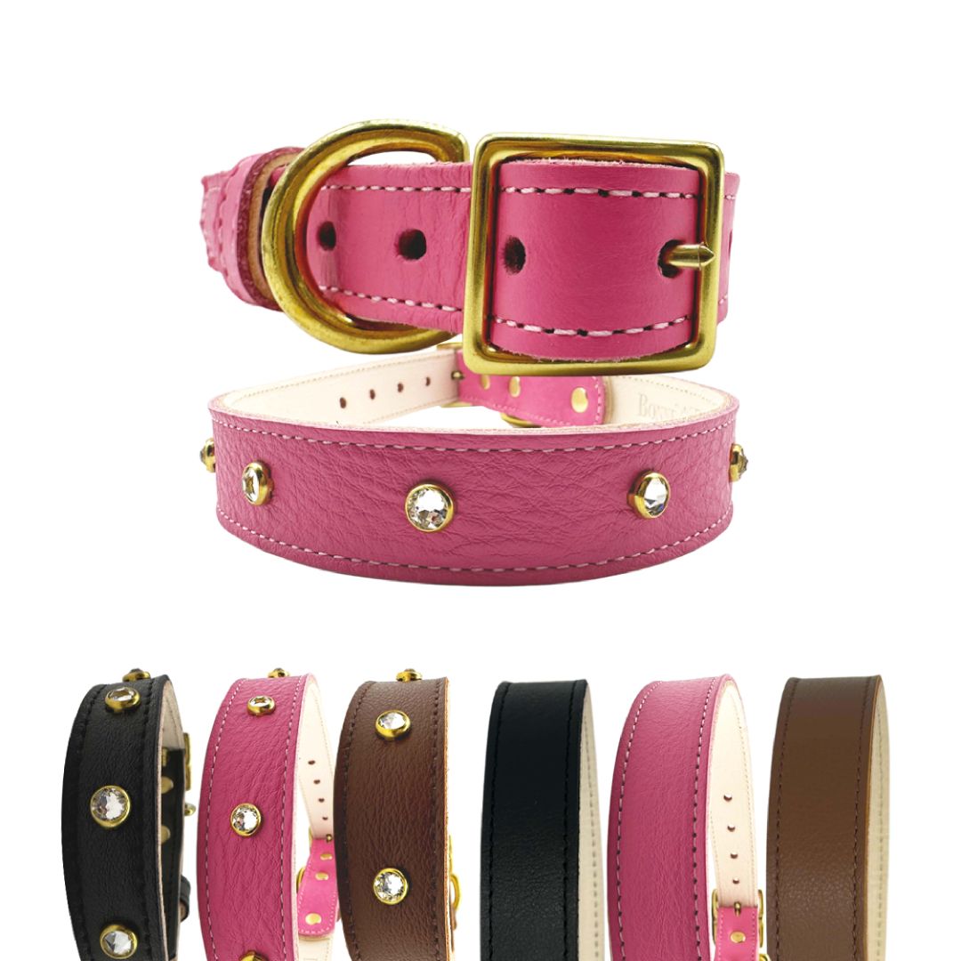 Plain Leather Dog Collar - Image 42
