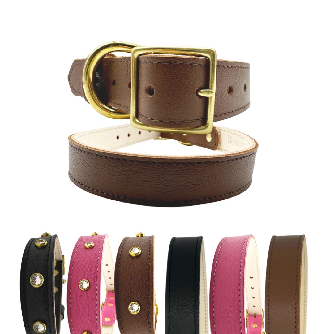 Plain Leather Dog Collar - Image 10