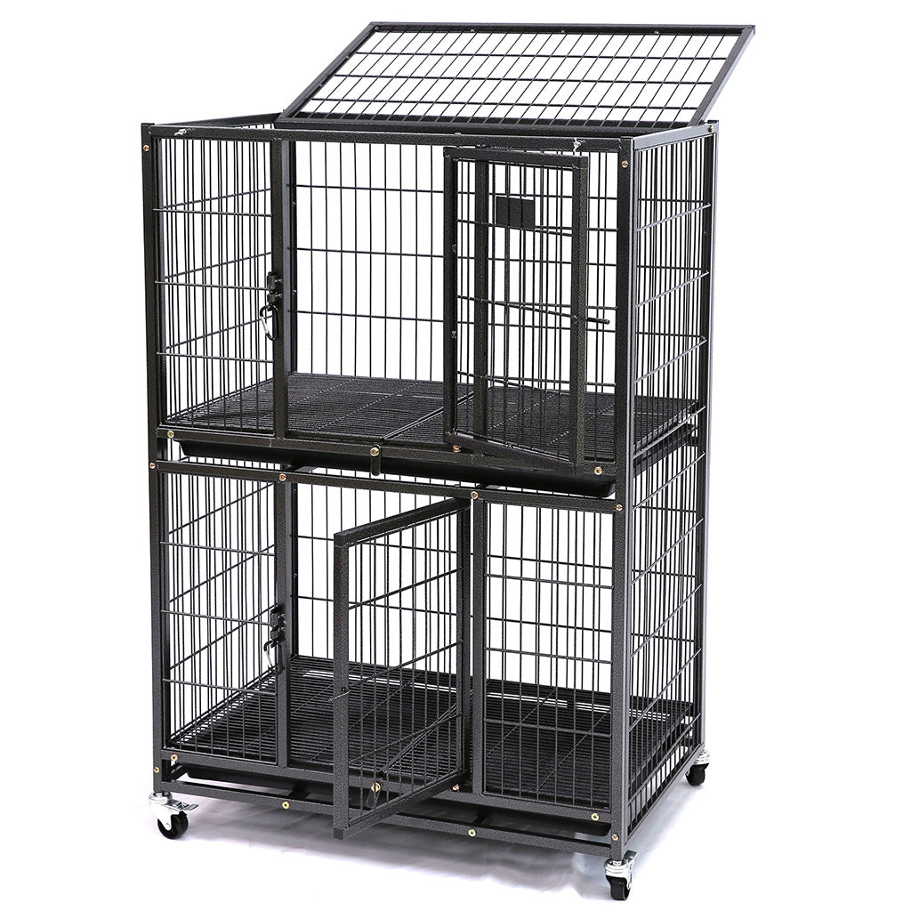 31" Two-Tier Dog Crate