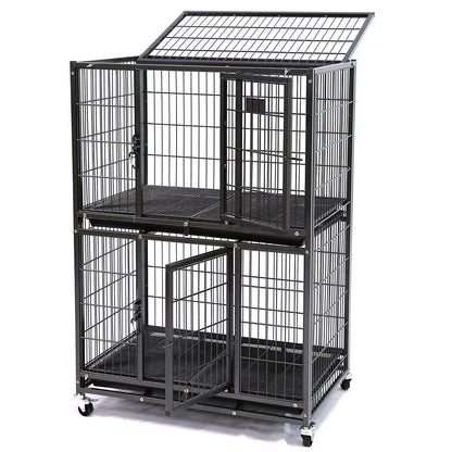 31" Two-Tier Dog Crate