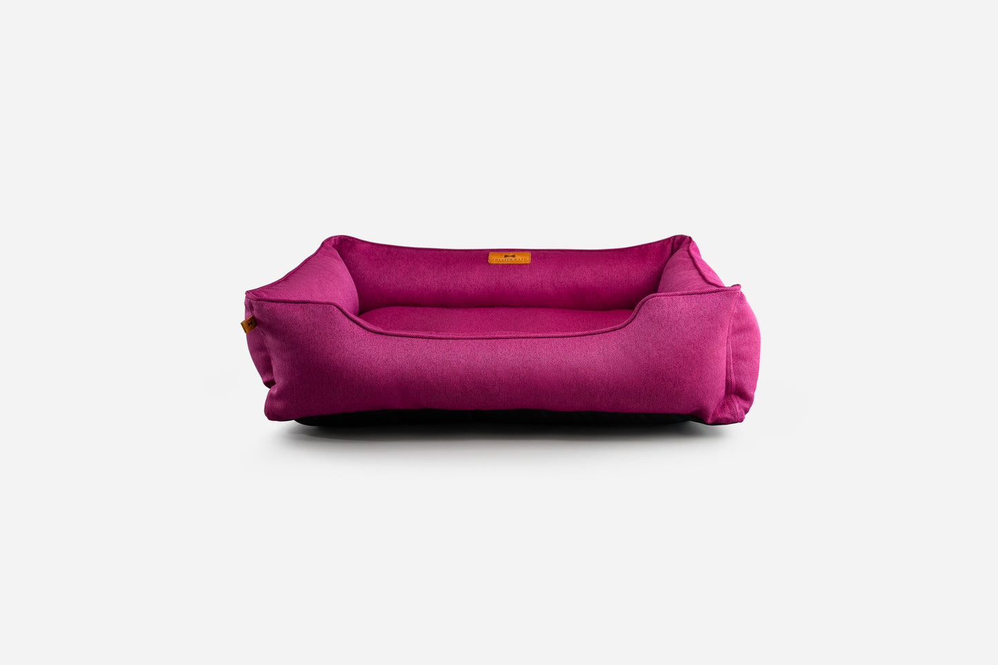 Pink pet bed on a white background