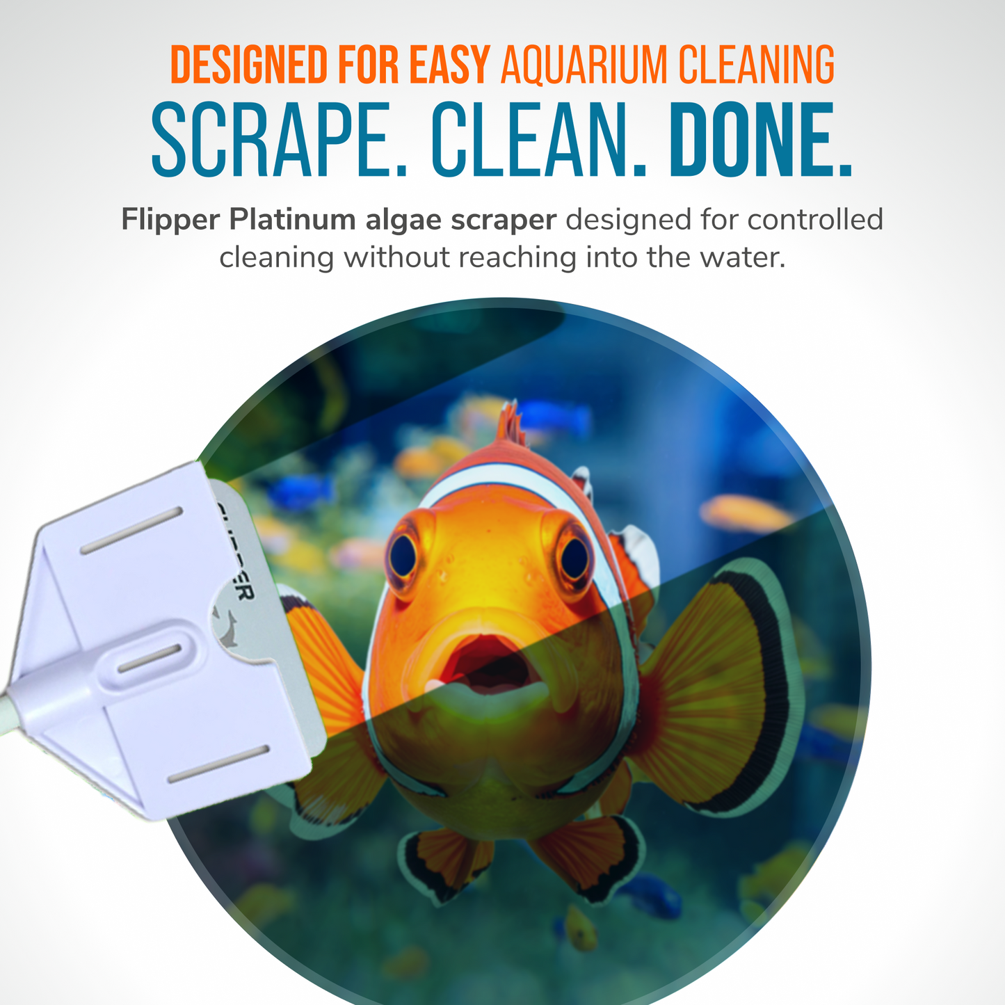 Flipper Platinum Aquarium Algae Scraper - 28"