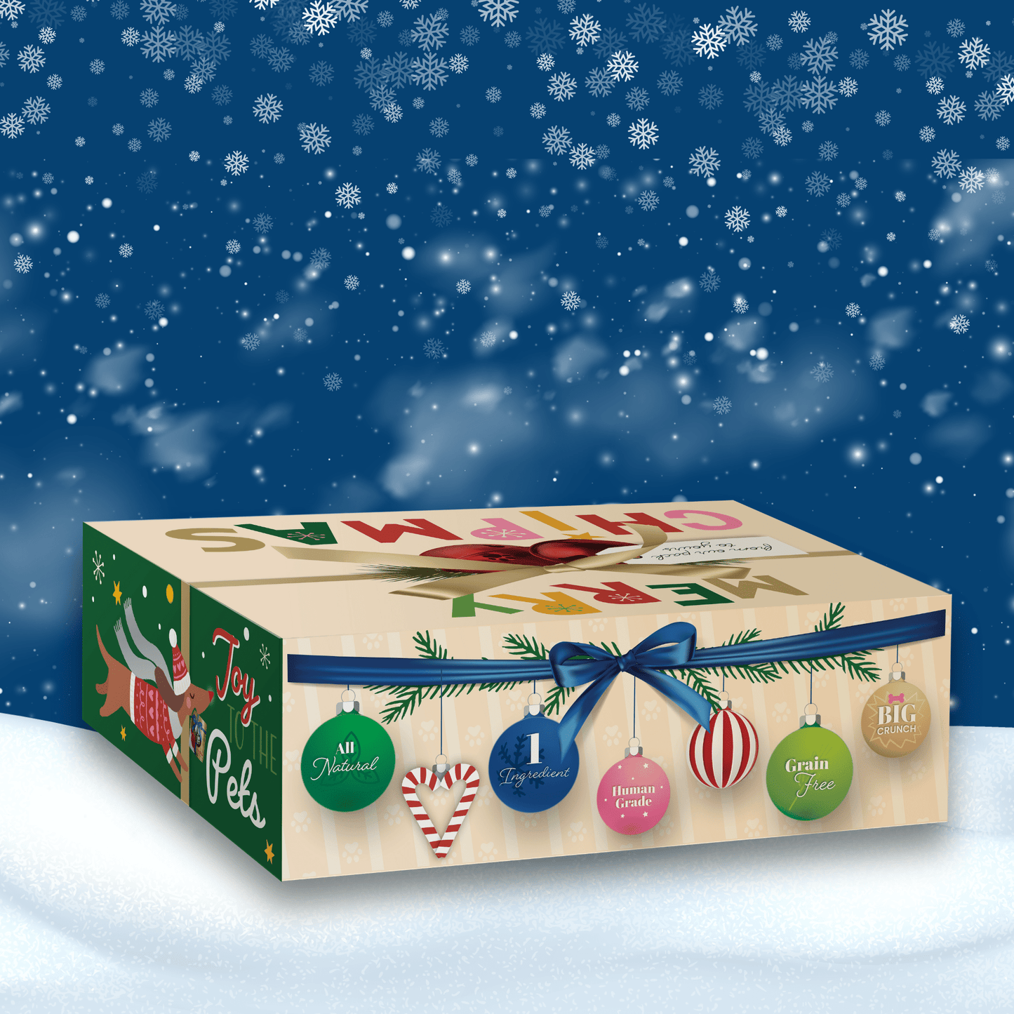 Elk The Halls Antler Chew & Dog Treat Box