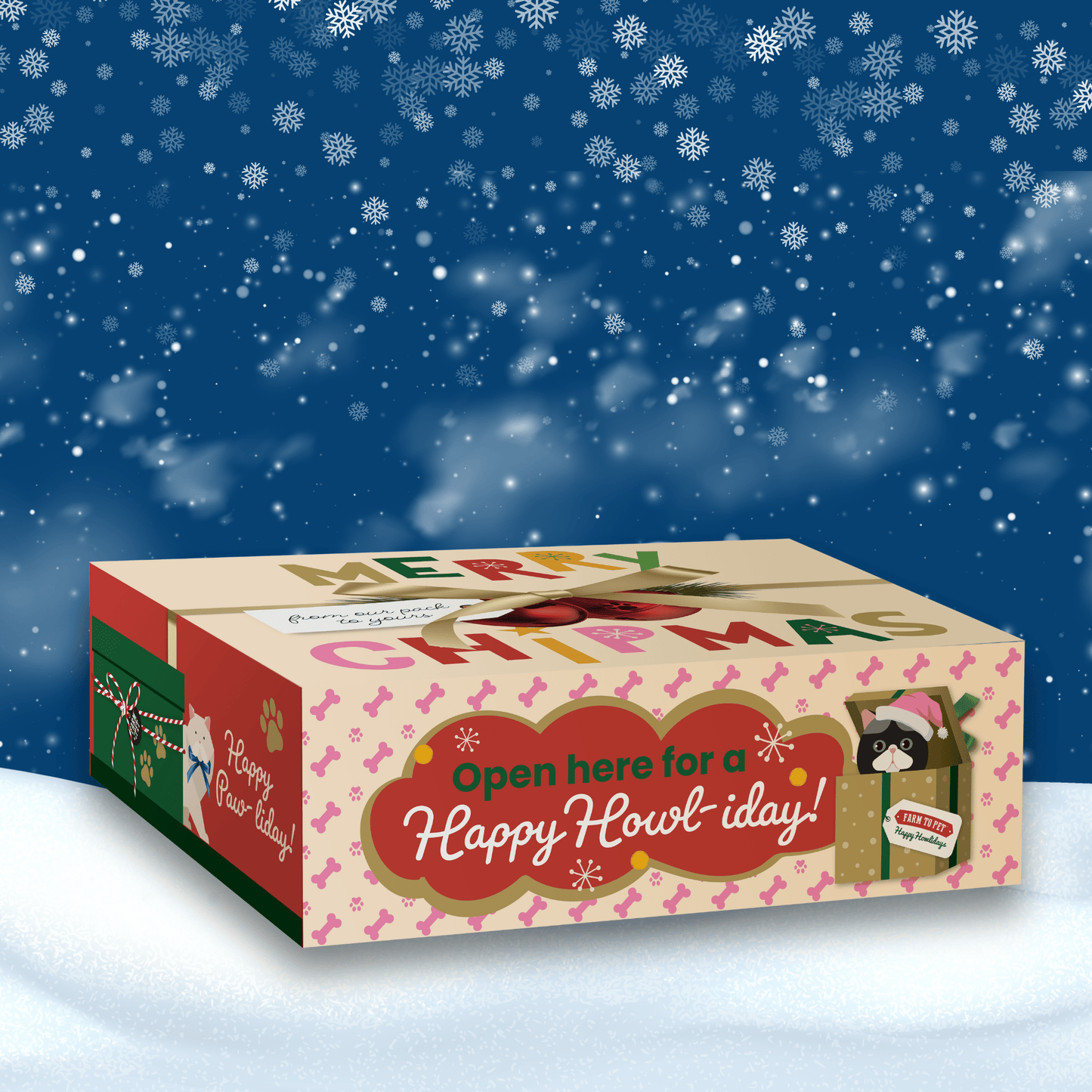 Elk The Halls Antler Chew & Dog Treat Box