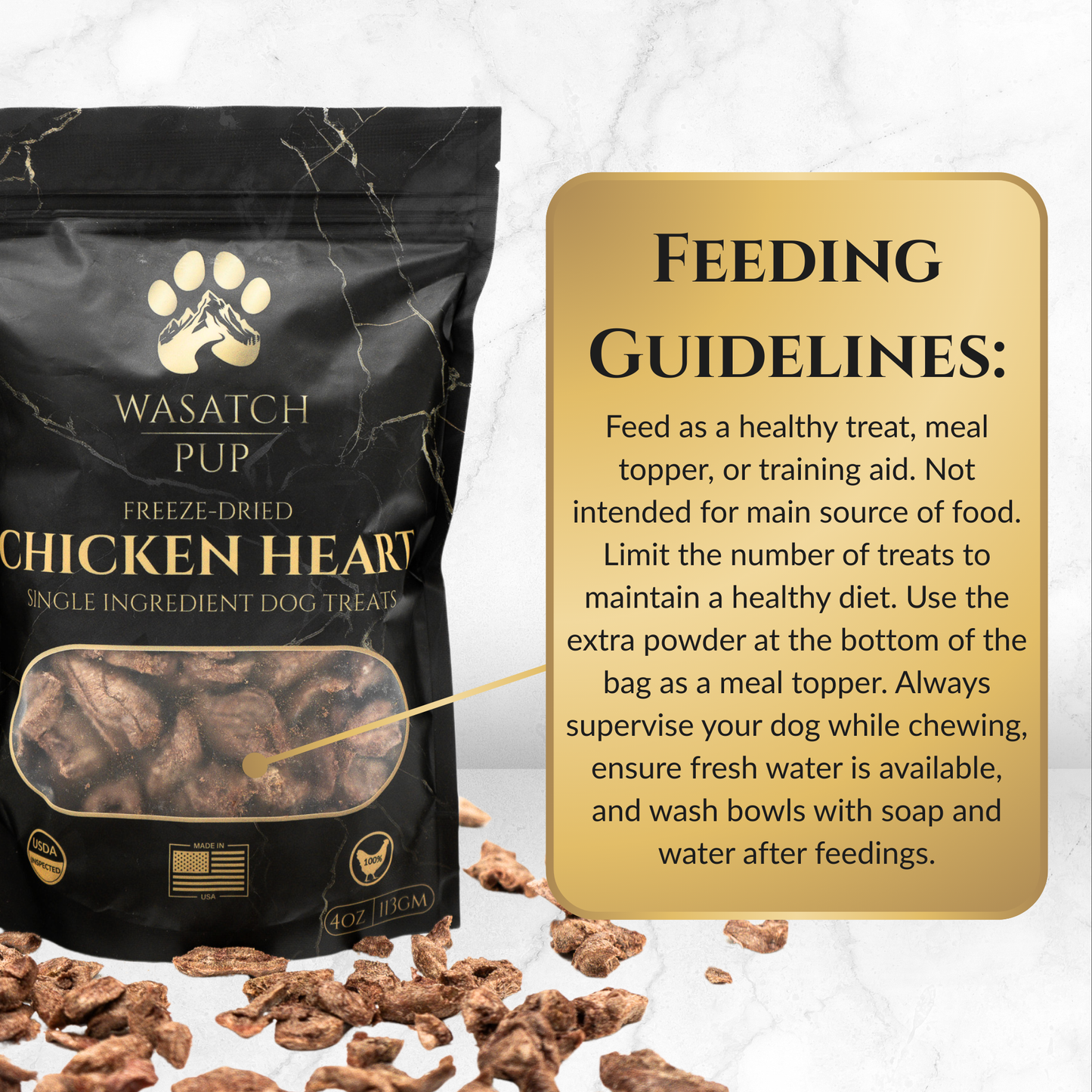 Freeze-Dried Chicken Heart