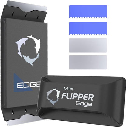 Max Flipper Edge device with cleaning swabs on a white background