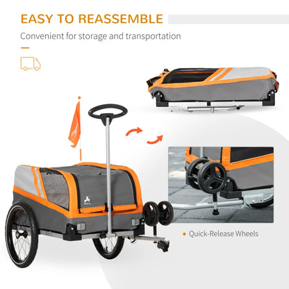 Pet Bike Trailer 2-in-1 Travel Stroller - Image 19
