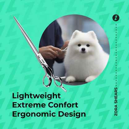 Zora Pet Grooming Shear - Straighter Model A | 7.5" 8"