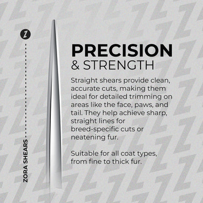 Zora Pet Grooming Shear - Straighter Model A | 7.5" 8"