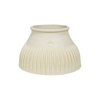 White pleated lampshade on a white background