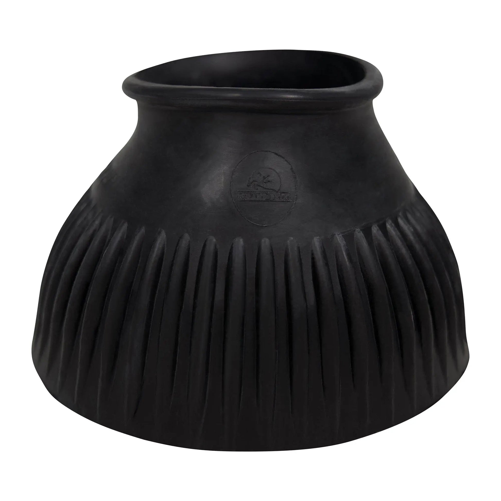 Black rubber boot jack on a white background