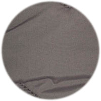 Round gray fabric swatch with a subtle texture