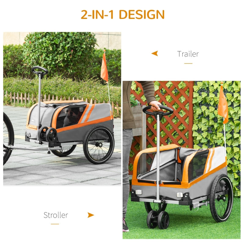 Pet Bike Trailer 2-in-1 Travel Stroller - Image 15