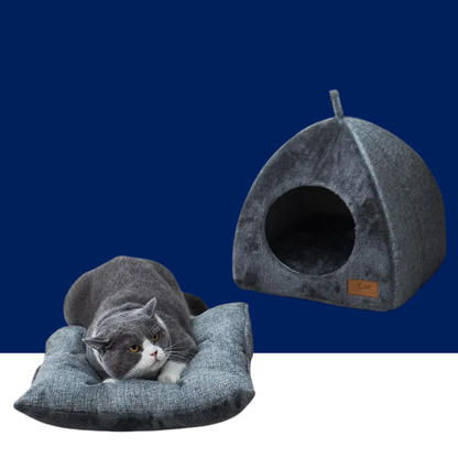 Warm and Cozy Cat Cave Bed for Privacy