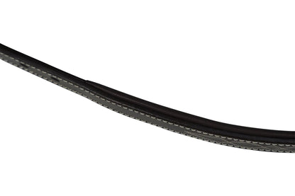 Black rubber hose on a white background