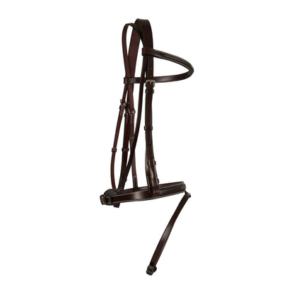 Brown horse bridle on a white background