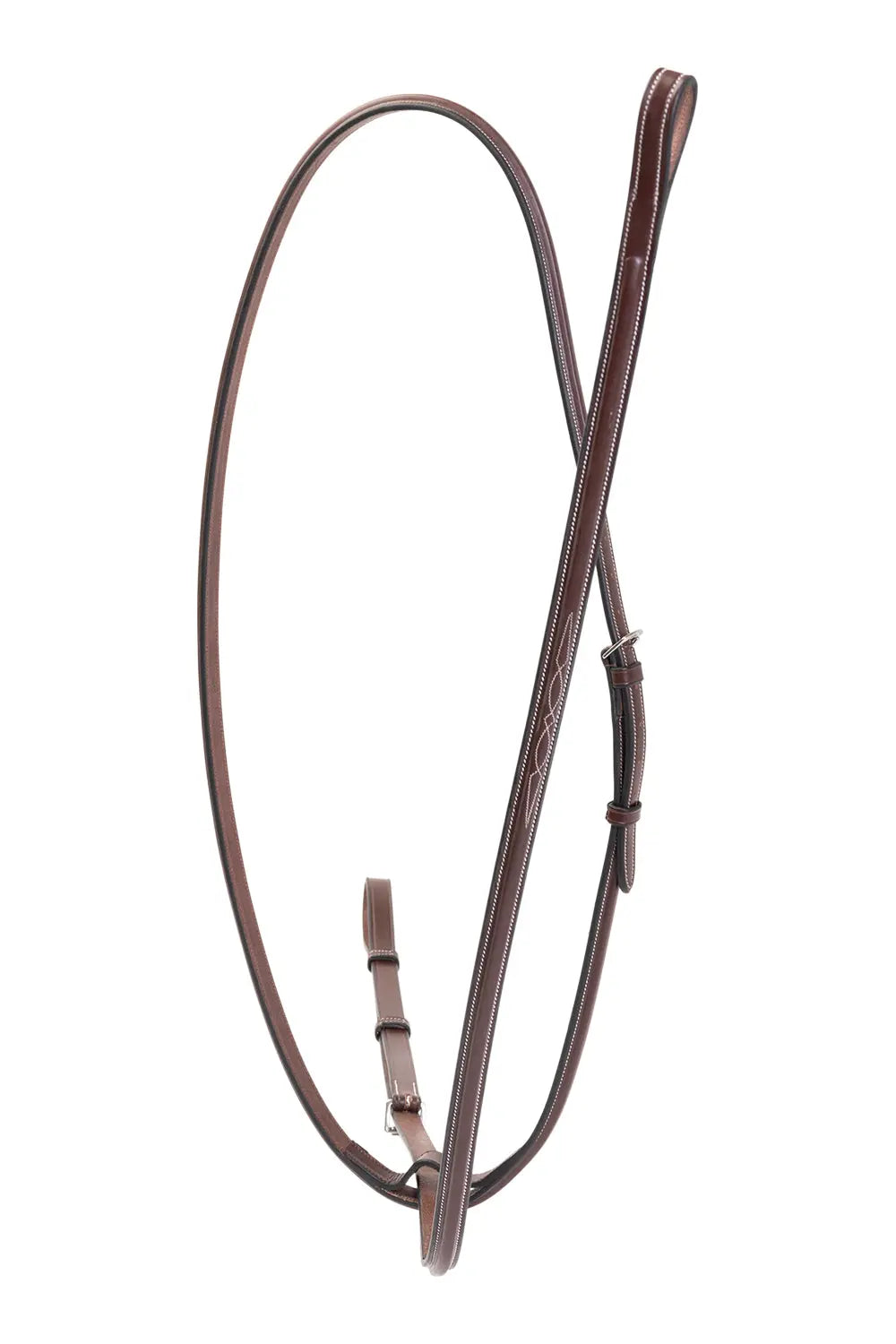 Brown horse bridle on a white background