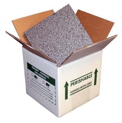 Insulated wildlife shipping box on a white background
