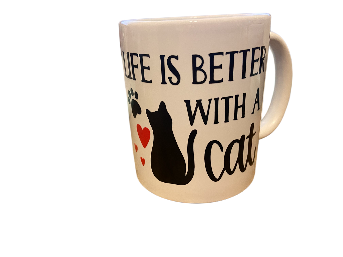 Life Is Better With a Cat – Personalized Name Mug