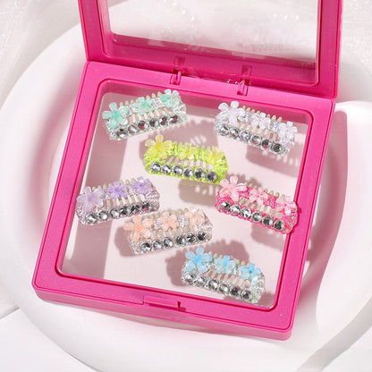 Pet Accessories Crystal Flower Mini Hair Clips for Dogs