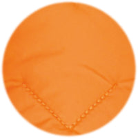 Orange round object with a textured surface