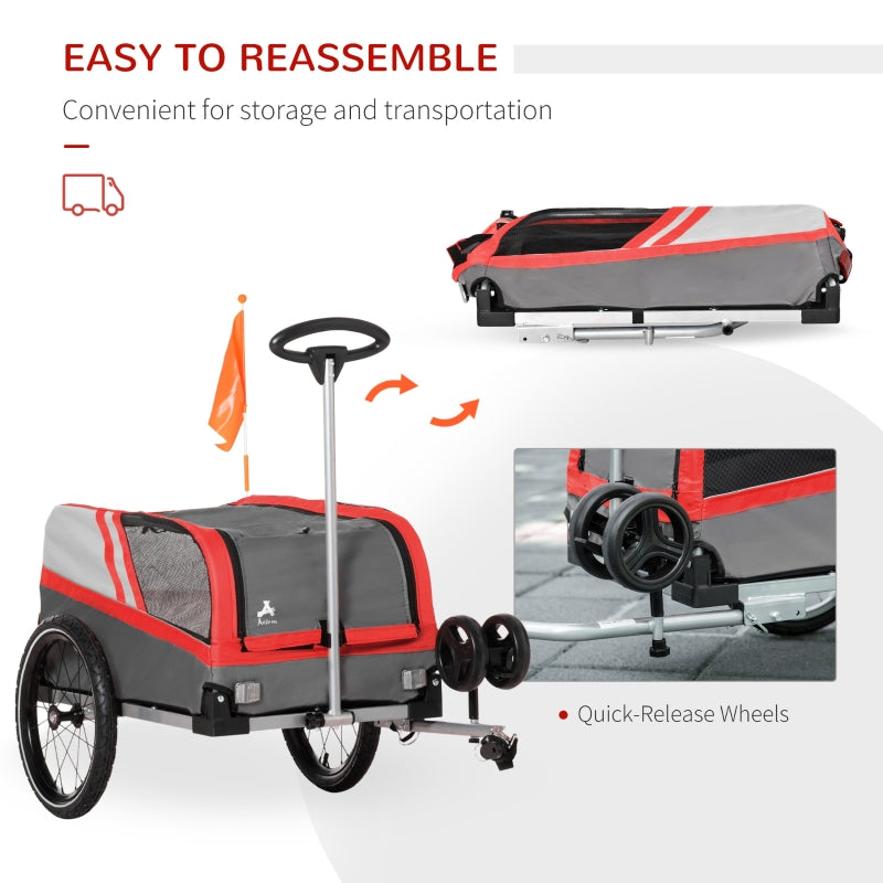 Pet Bike Trailer 2-in-1 Travel Stroller - Image 8