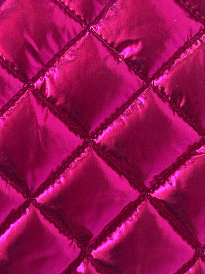 Mercedes Metallic Coat, Raspberry