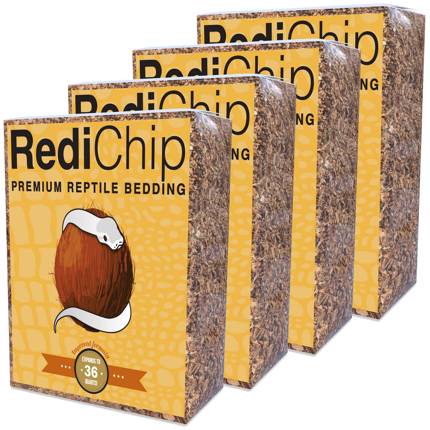 RediChip Premium reptile bedding 36-quart package, 4 pack 