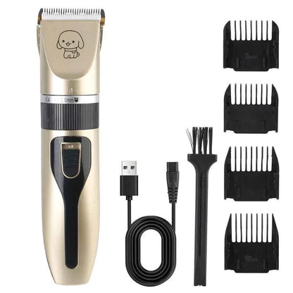 Pet Hair Clipper Grooming Trimmer Set – Professional Cordless Clippers