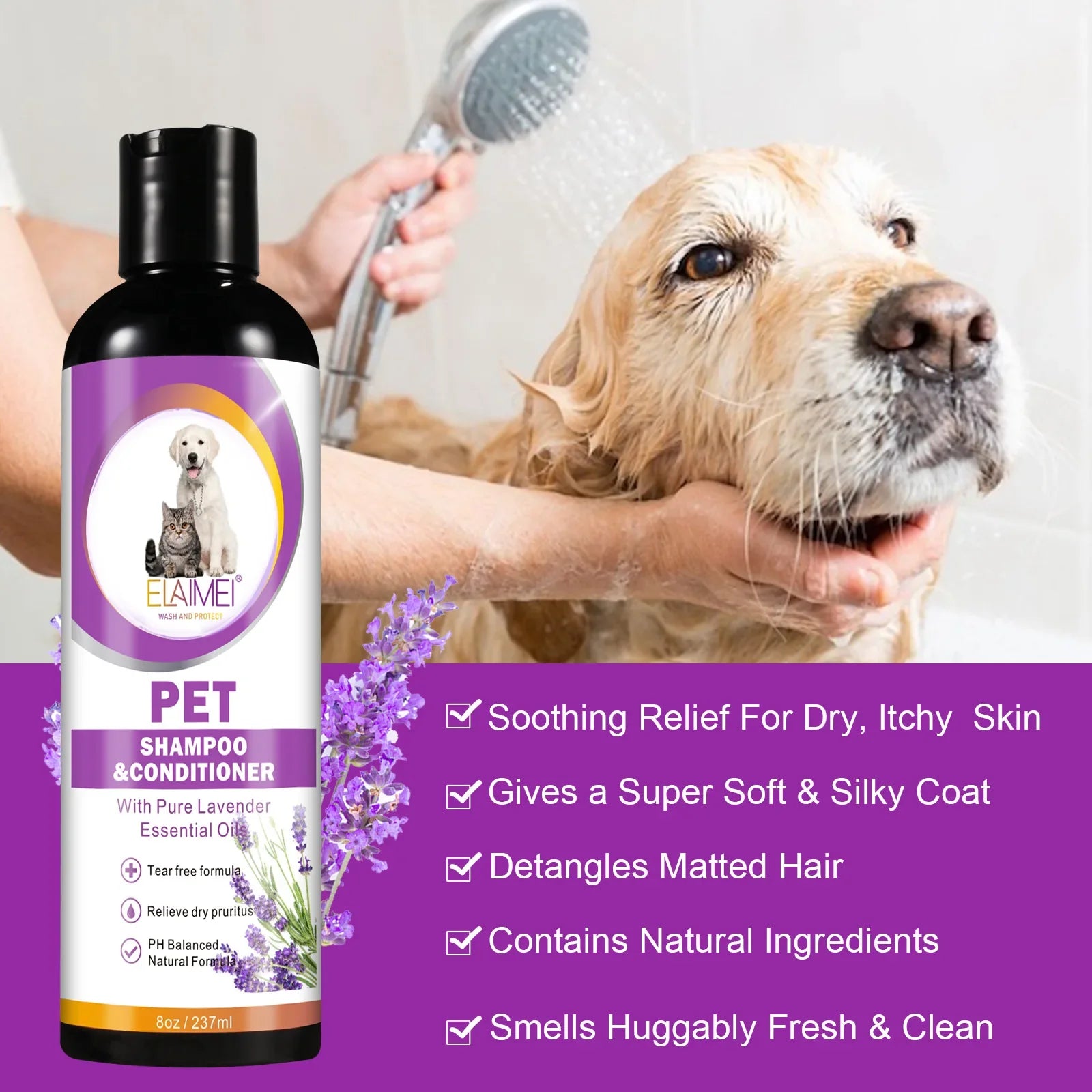 Pet shampoo for dogs