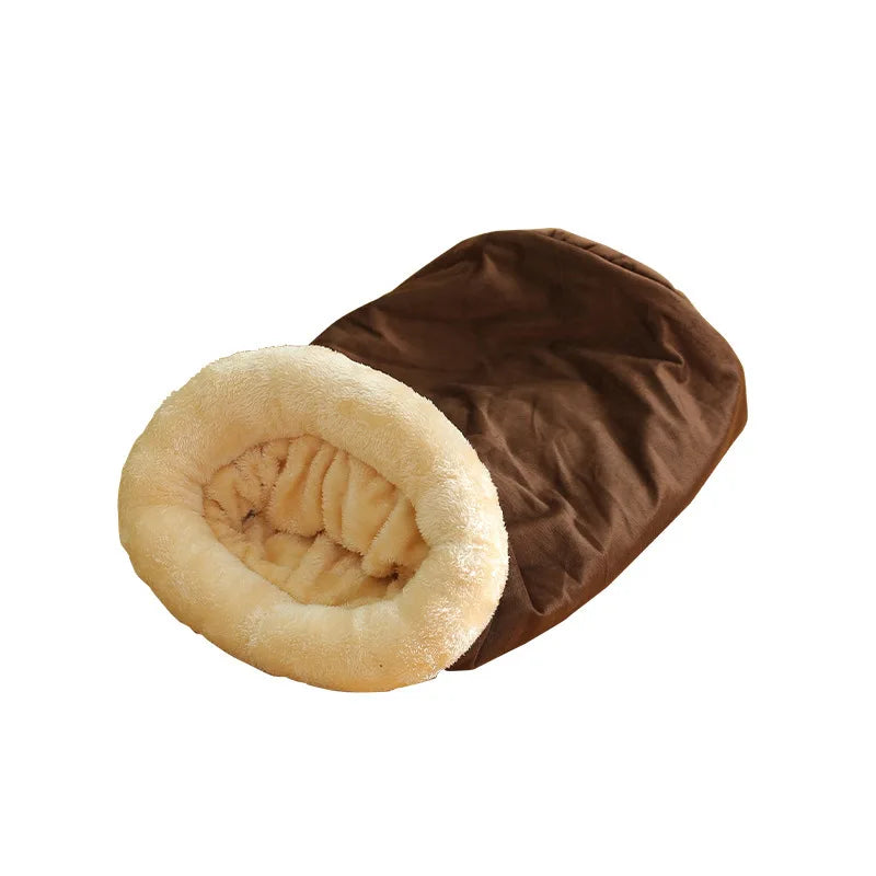 Autumn & Winter Cat Sleeping Bag - Warm, Semi-Enclosed Nest