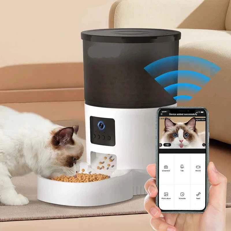 Smart Cat Feeder Camera for Automated Pet Care