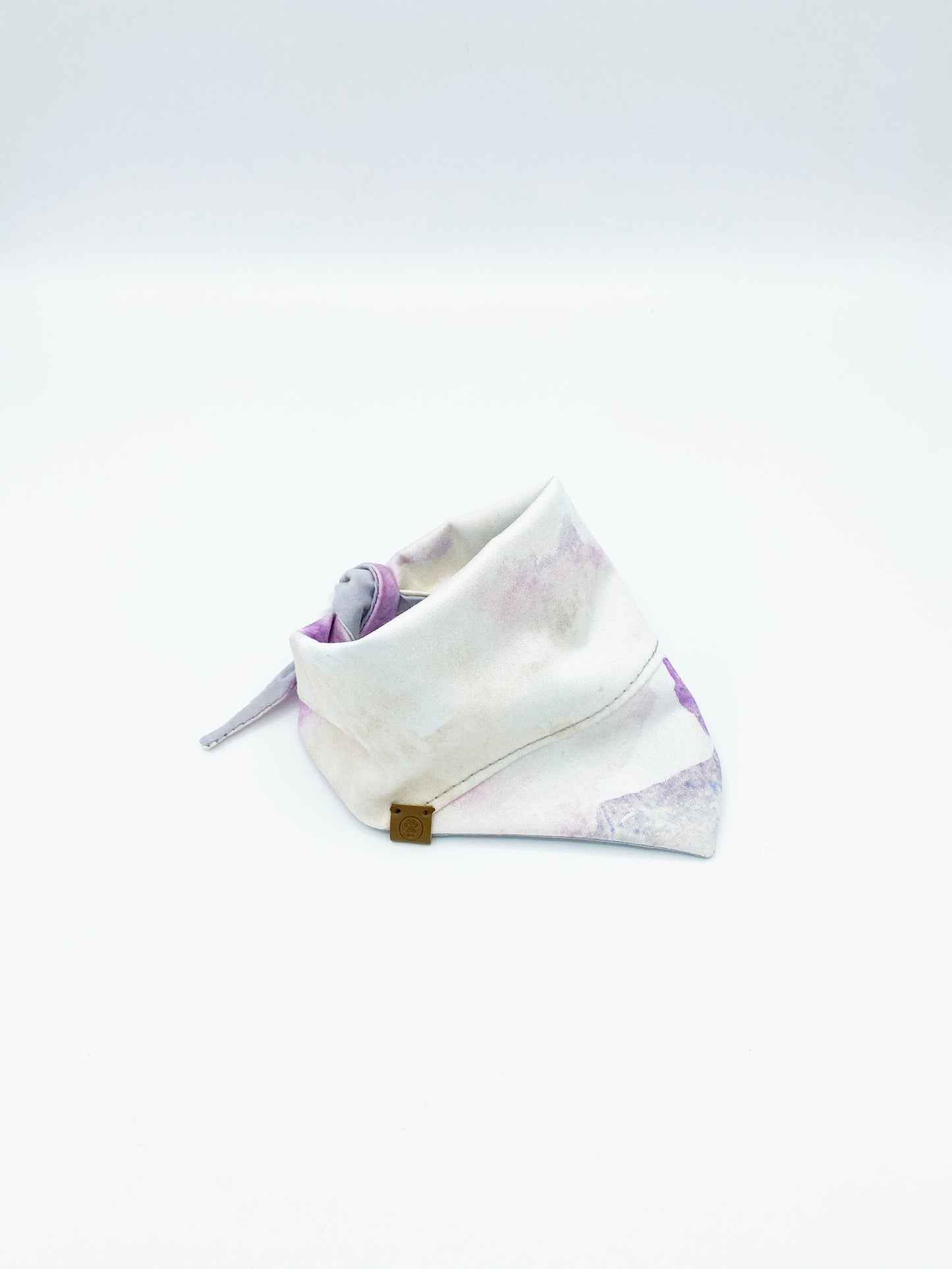 Dog bandana with floral pattern on a white background