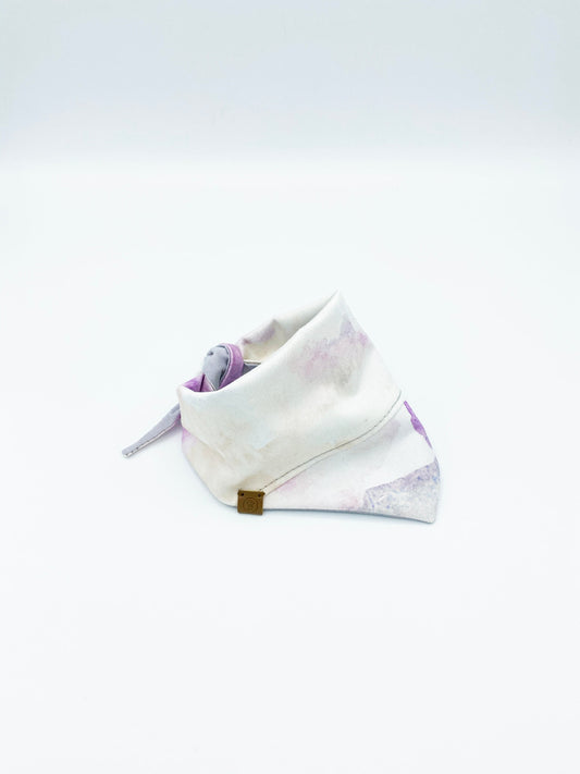 Dog bandana with floral pattern on a white background