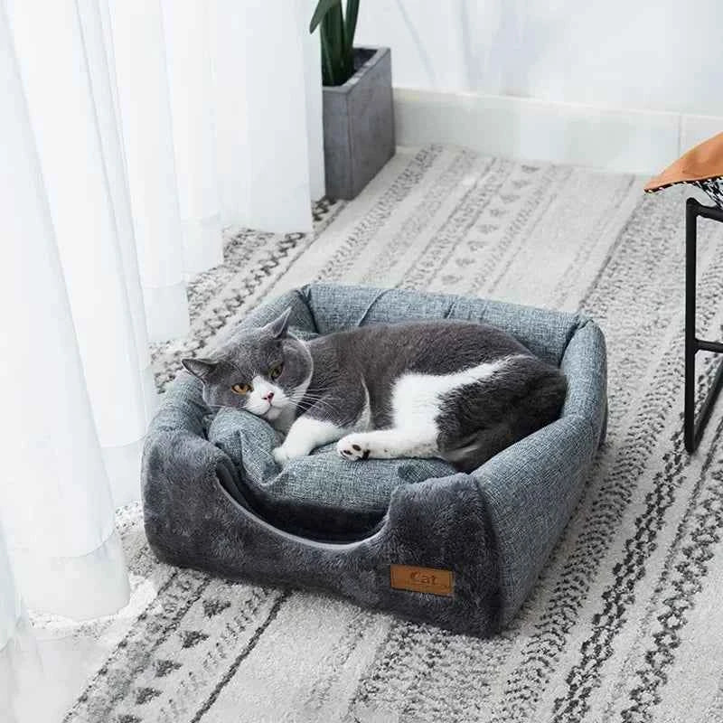 Warm and Cozy Cat Cave Bed for Privacy