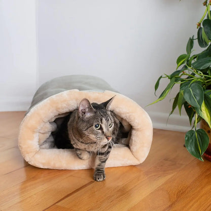 Autumn & Winter Cat Sleeping Bag - Warm, Semi-Enclosed Nest