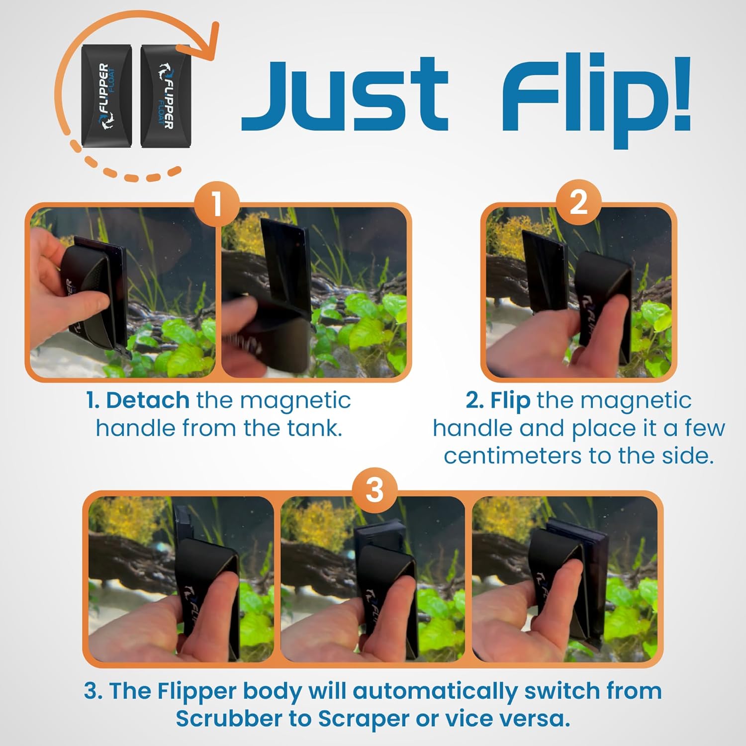 Instructions for using a Flipper product with images and text on a white background