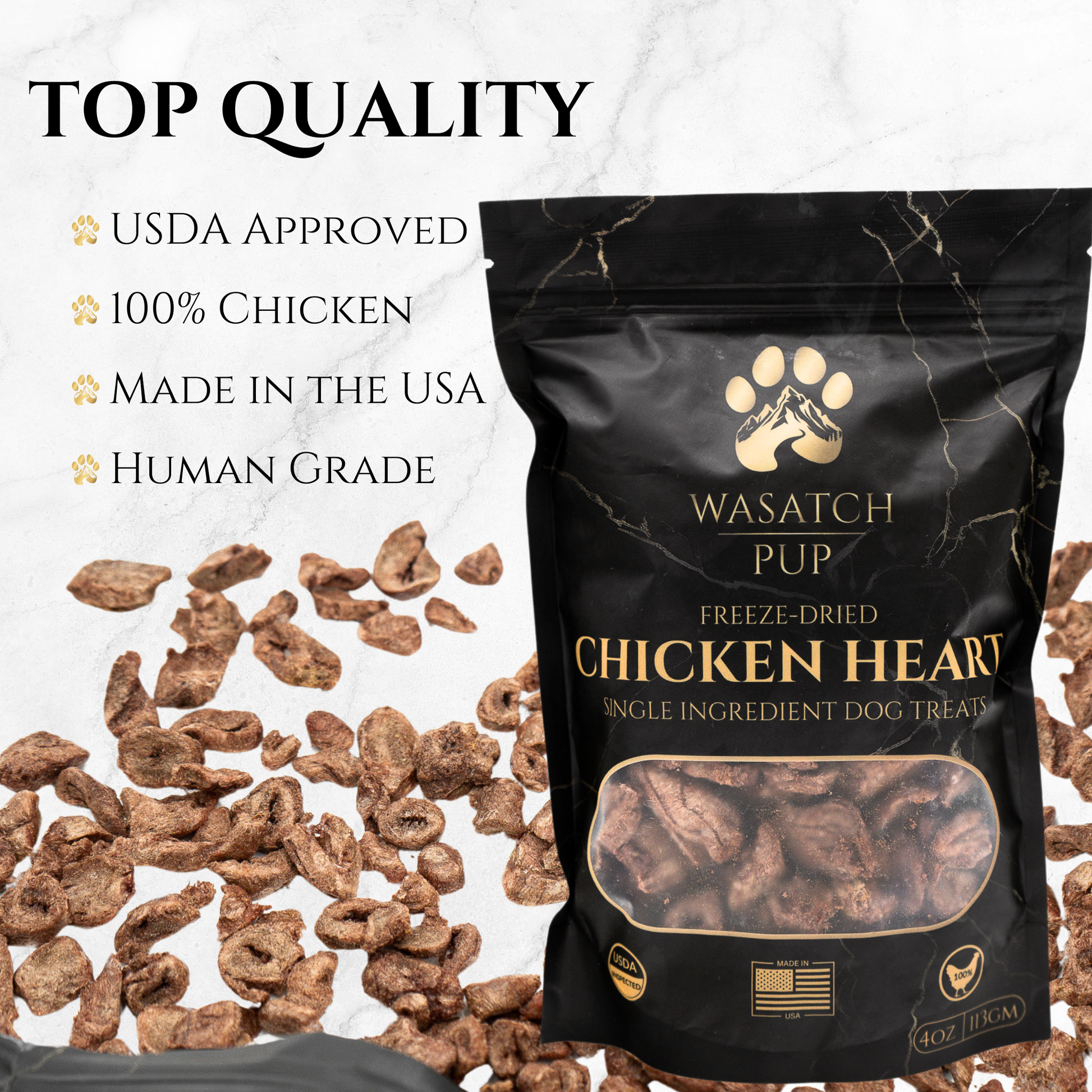Freeze-Dried Chicken Heart