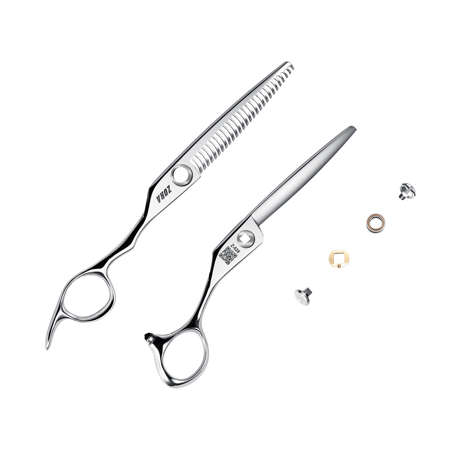 Zora Hair Cutting Shear - Model Z-628 - Deer Horn Tooth - 6.28